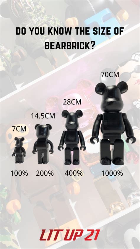 bearbrick size chart.